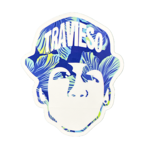 "Travieso Floral Logo" Sticker